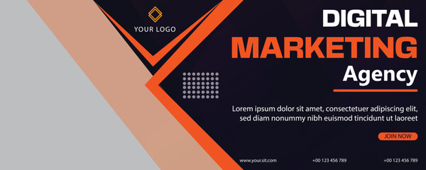 digital marketing new creative banner design 