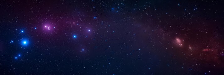 Fototapeta premium Star constellation background, showcasing the beauty of the night sky A glimpse into the vast and mysterious universe, with copy space