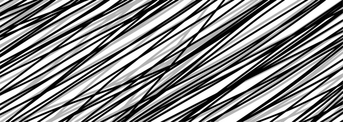 abstract hand drawn line scribbles on white background