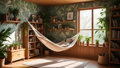 Photo interior modern design room 3d illustration;