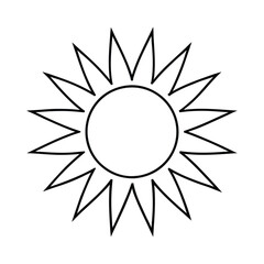 Sun Drawing Design Vector Illustration Clipart Eps