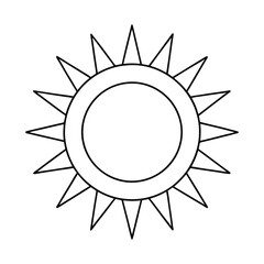 Sun Drawing Design Vector Illustration Clipart Eps