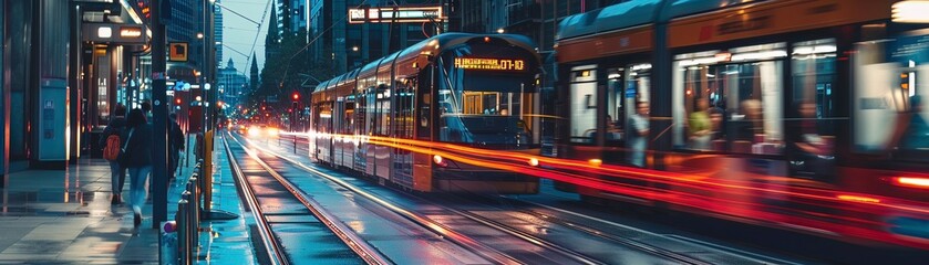 Obraz premium Implementation of an integrated ticketing system for public transit across multiple cities