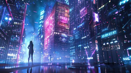 Obraz premium Insurance companies developing policies for digital assets and activities within the metaverse