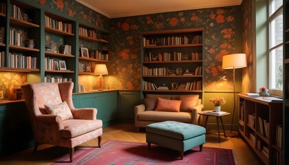 Photo interior modern design room 3d illustration;