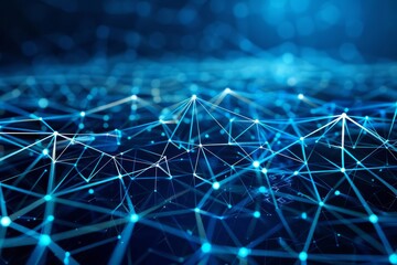Obraz premium Abstract digital network connection concept. Futuristic technology background.