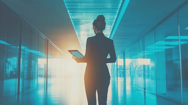 network engineer using digital tablet for server diagnostics and professional hardware maintenance in industrial data center