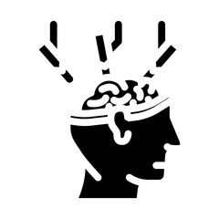 neurosurgery surgery glyph icon vector. neurosurgery surgery sign. isolated symbol illustration