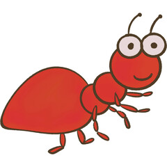 red ant cartoon