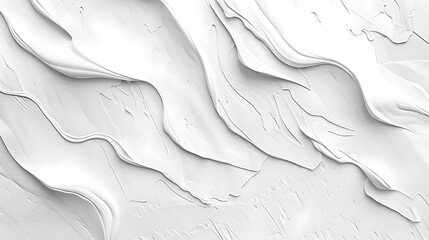 Abstract White Texture with Flowing Curves