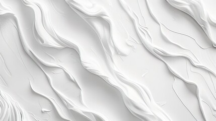 Obraz premium Abstract White Texture with Flowing Curves