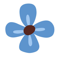 Lovely flower hand drawn, for presentation and elements. Cute flower simple style.