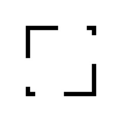 square frame corner-only four asymmetric