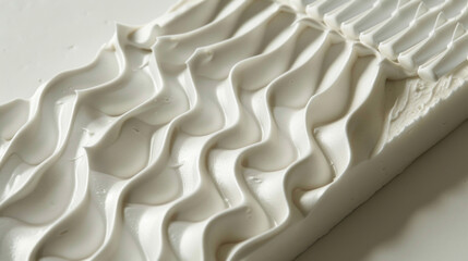 Obraz premium Cake Decorating Comb: Tool for creating textured designs on cake frosting