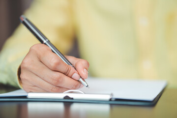 businessman checking, and signing contracts, and business agreements, concept of document management, and contract approval, emphasis on legal process, of guarantee certification, employment.