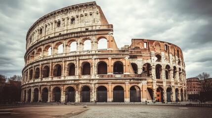 Timeless Majesty The Colosseum in Rome, Italy - An Architectural Marvel of the Roman Empire