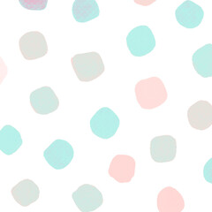 まるまる水玉な背景のイラスト13