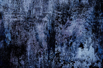 Textured, rough aged surface with rough patterns and dark tones of blue and purple color 2025 future dusk, pantone, grunge © Tatiana
