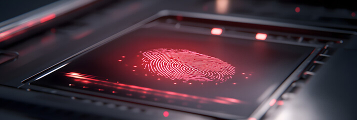 Biometric security scanner with a fingerprint