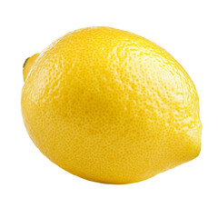 Whole lemon. Isolated on transparent background. PNG design element.