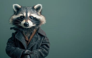 Obraz premium Raccoon in a Suit