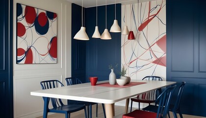 Photo interior modern design room 3d illustration;