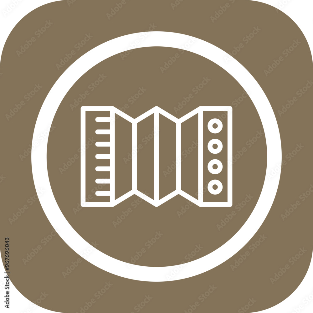 Poster accordian vector icon design