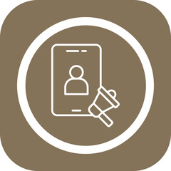 Influencer Vector Icon Design