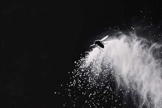 splash particals isolated on black