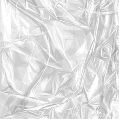 Obraz premium Wrap texture overlay effect for vinyl or CD sleeves. Shrink crumpled plastic sleeves, album mockup illustration.