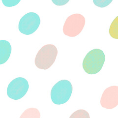 楕円のゆるい水玉模様の背景イラスト25