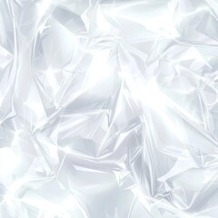 Obraz premium This is a modern mockup illustration depicting a punched plastic wrap texture overlay effect. Polyethylene crumpled packaging for vinyl or cd covers. Shrink crumpled plastic sleeves in a modern