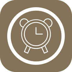 Alarm Clock Vector Icon Design