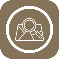 Search Map Vector Icon Design