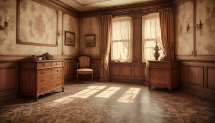 Photo interior modern design room 3d illustration;
