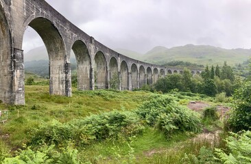 Glenfinnan Viaduct in Scotland
