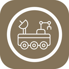 Moon Rover Vector Icon Design