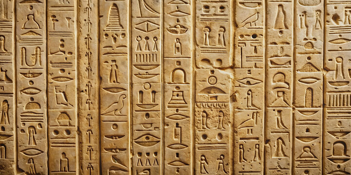 Ancient Egyptian hieroglyphs on a stone tablet, Egypt, civilization, symbols, communication, history, culture, writing
