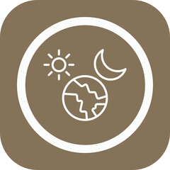 Day And Night Vector Icon Design