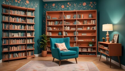 Photo interior modern design room 3d illustration;