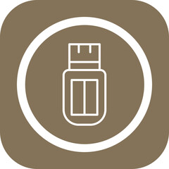Usb Stick Vector Icon Design