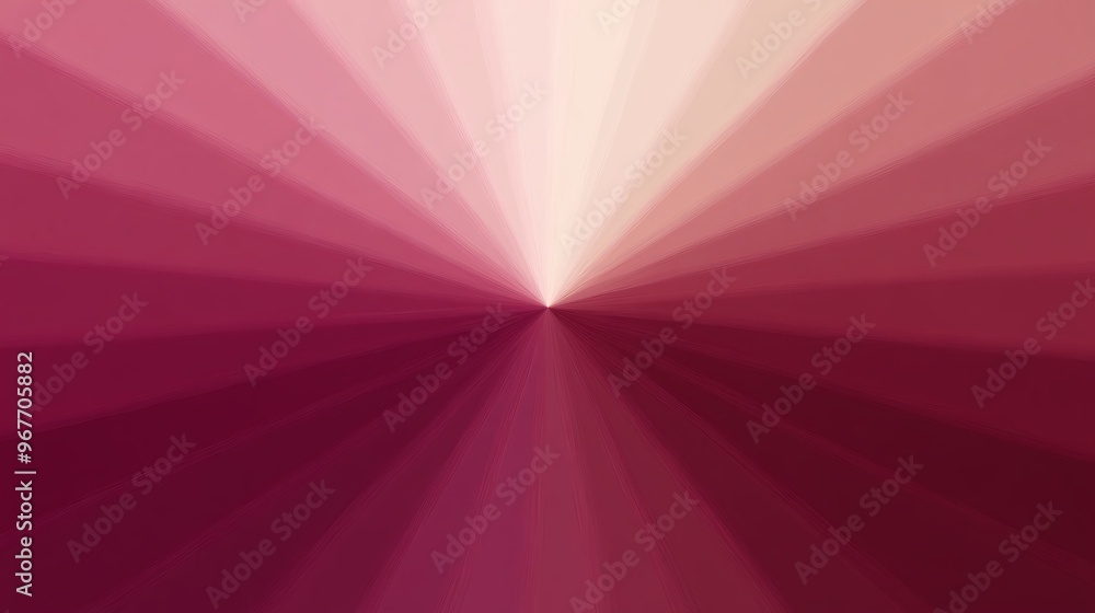 Poster Symmetrical motion with geometric triangles and lines interlocked in a flowing gradient pattern The design conveys movement balance and energy Large space for text in center Stock Photo with copy