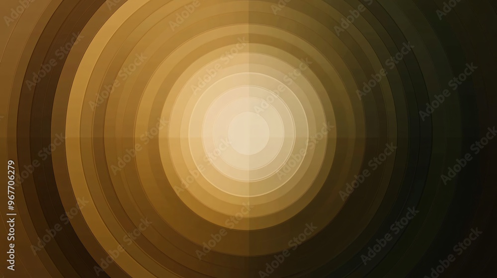 Leinwandbilder Symmetry in motion with geometric circles and triangles flowing seamlessly Gradient colors give the illusion of continuous movement Large space for text in center Stock Photo with copy space