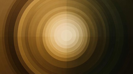 Obraz premium Symmetry in motion with geometric circles and triangles flowing seamlessly Gradient colors give the illusion of continuous movement Large space for text in center Stock Photo with copy space