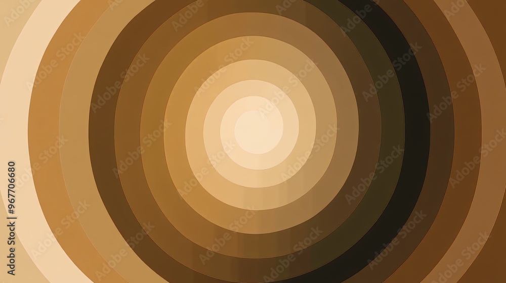 Poster Symmetry-driven pattern with geometric lines forming an endless loop of motion Soft gradients enhance the sense of balance Large space for text in center Stock Photo with copy space