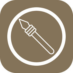 Javelin Spear Vector Icon Design