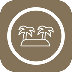 Island Vector Icon Design