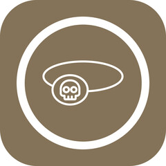 Eyepatch Vector Icon Design