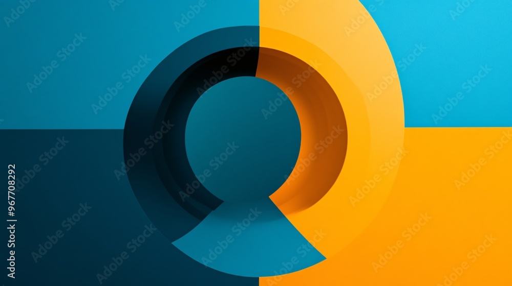 Poster Abstract design merging organic curves with sharp geometric edges creating a unique balance between natural flow and structured forms Ideal for eco-friendly industries Large space for text in center