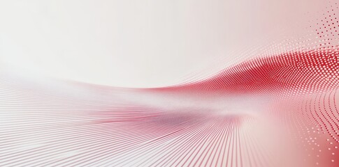 Red and white gradient background with curved lines, speed effect, light pink dots, high-definition, high resolution